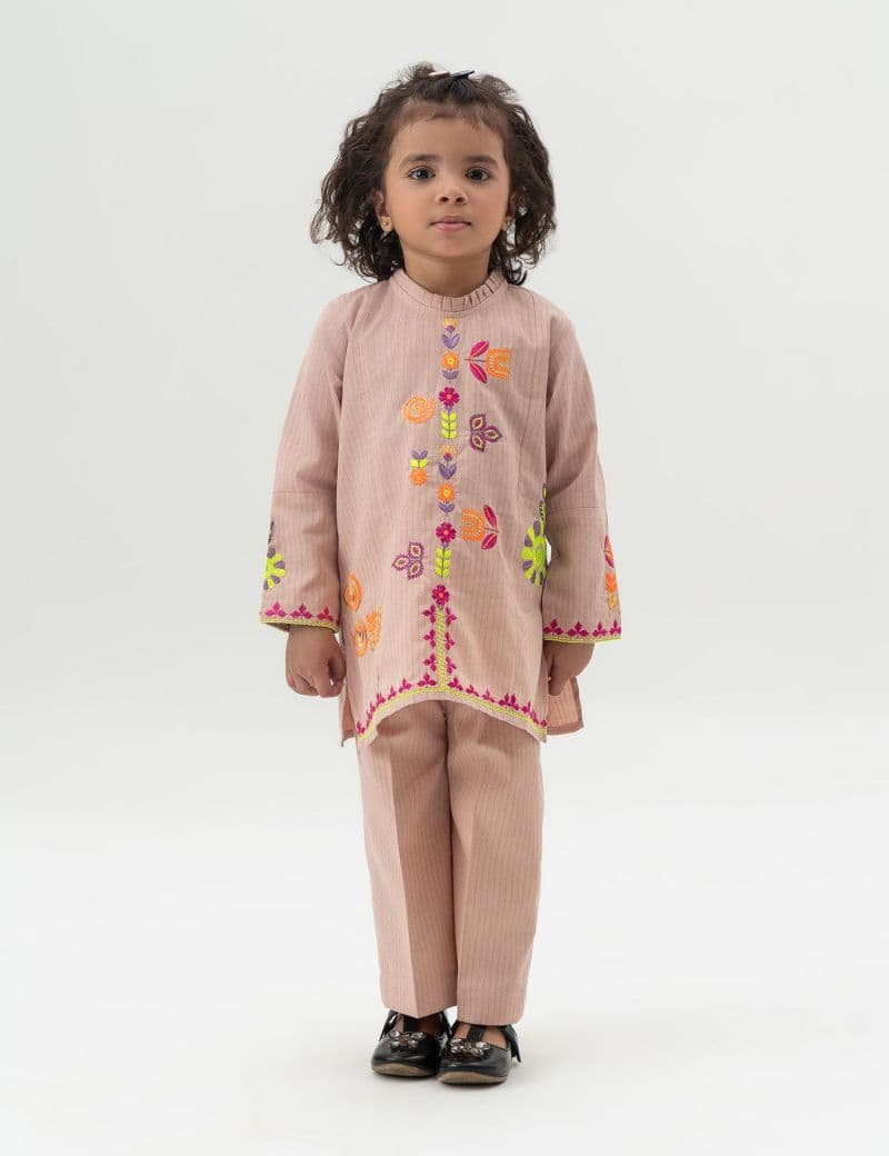 2 PIECE FLORAL EMBROIDERED SUIT thumbnail