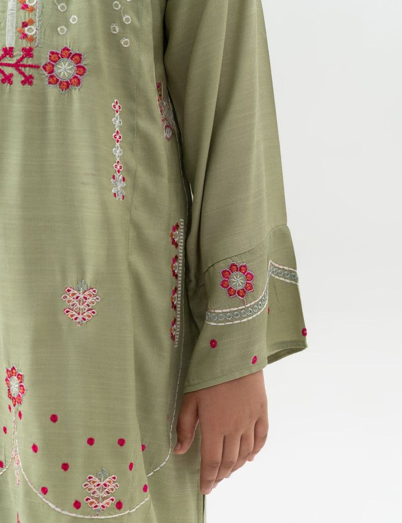 2 PIECE FLORAL EMBROIDERED SUIT thumbnail