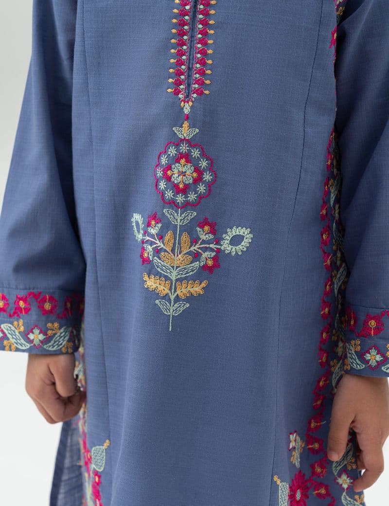 2 PIECE FLORAL EMBROIDERED SUIT thumbnail