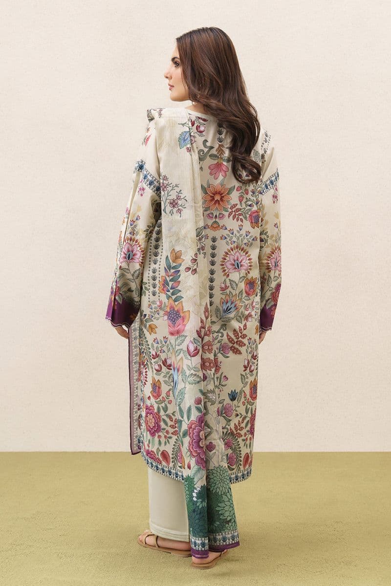 3 PIECE PRINTED LAWN SUIT-TROPIC TUNE (UNSTITCHED) thumbnail