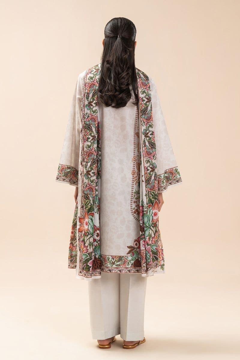 3 PIECE PRINTED LAWN SUIT-PARTERRE YARD (UNSTITCHED) thumbnail