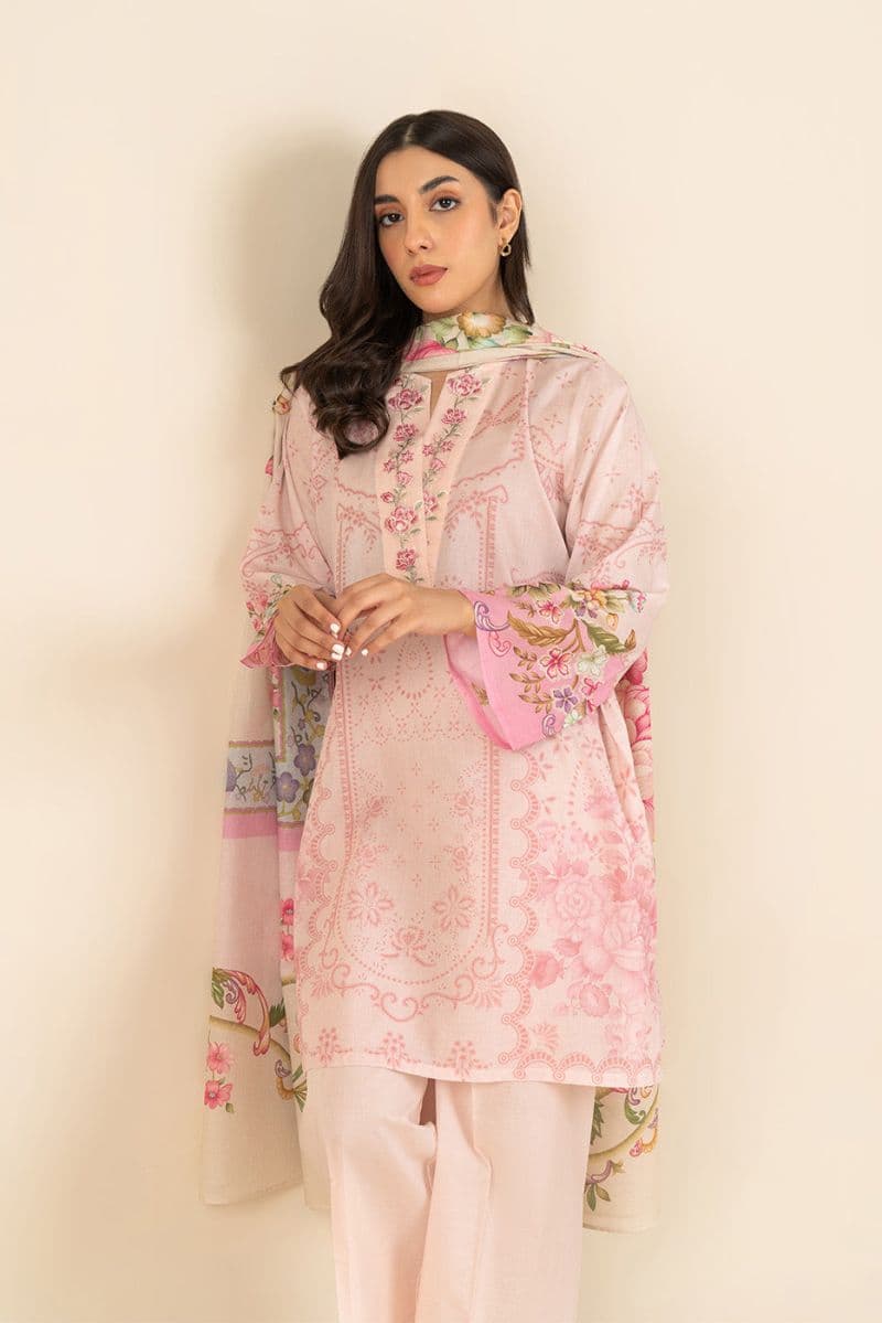 3 PIECE EMBROIDERED LAWN SUIT (PRET) thumbnail