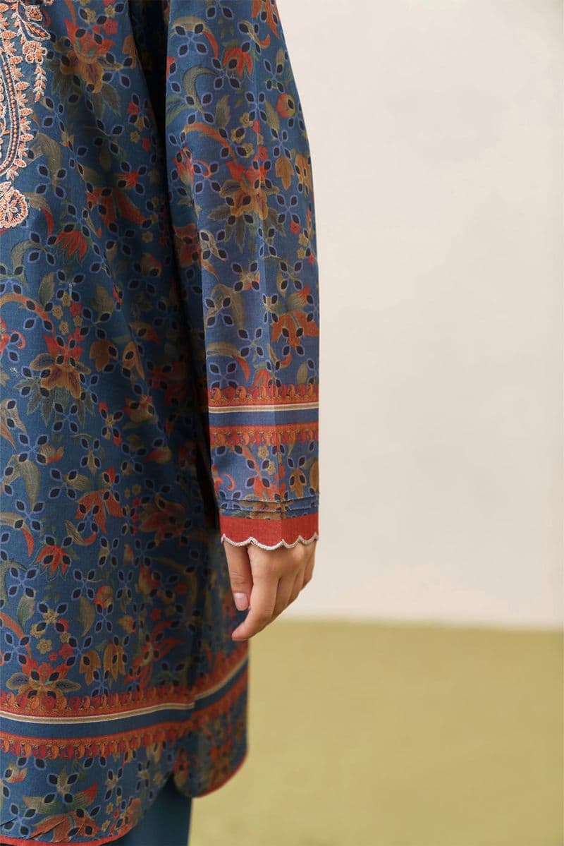 3 PIECE EMBROIDERED LAWN SUIT-FLORAL MEADOW (UNSTITCHED) thumbnail