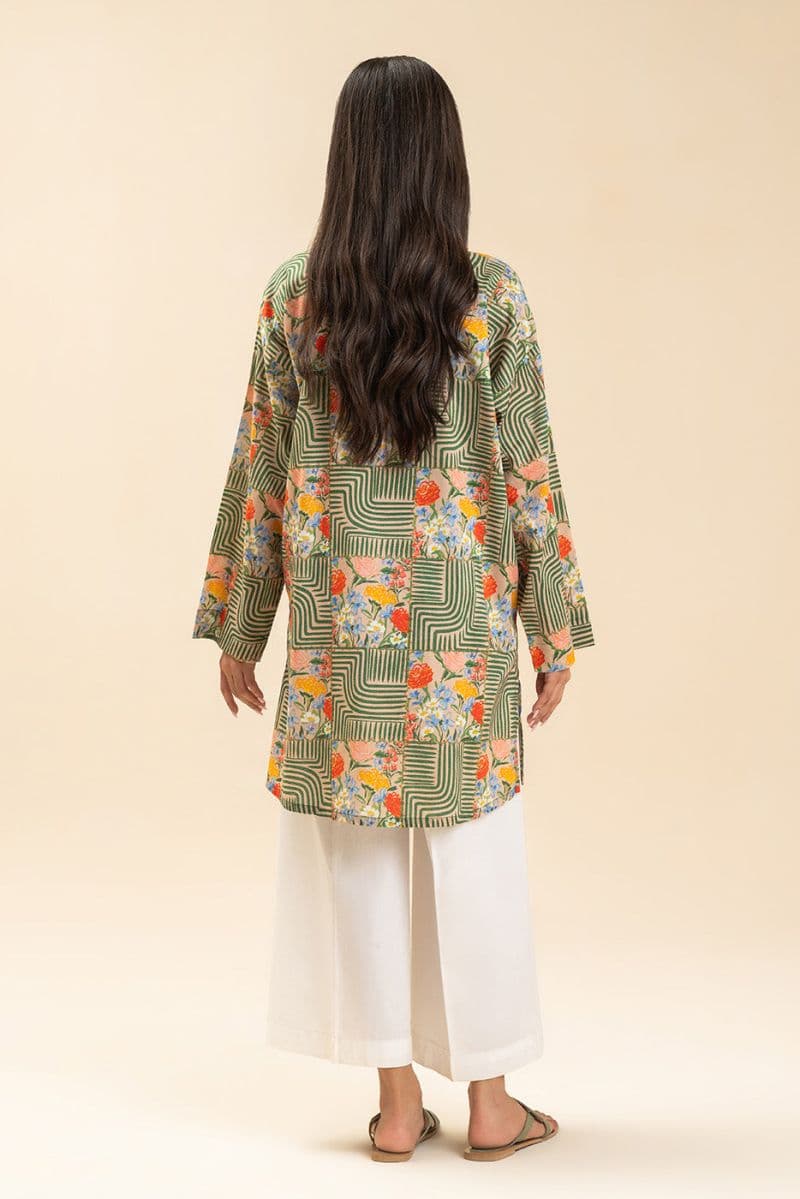 PRINTED LAWN SHIRT (PRET) thumbnail