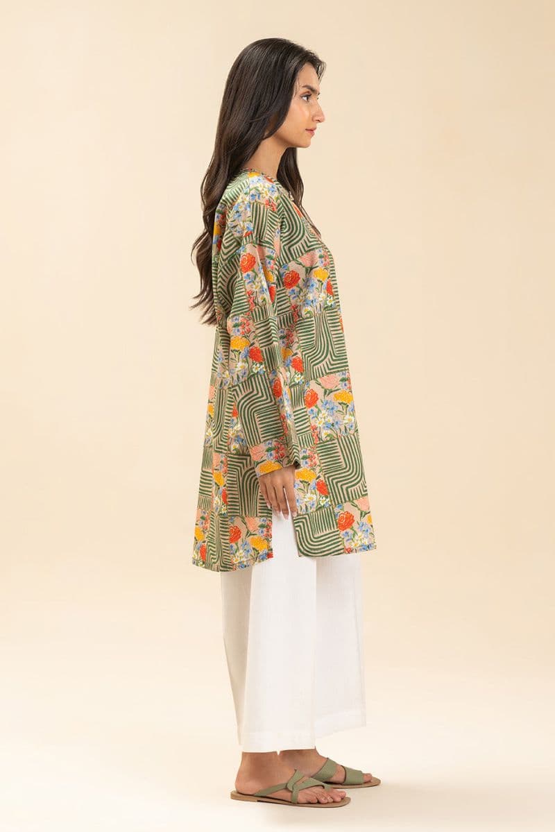 PRINTED LAWN SHIRT (PRET) thumbnail