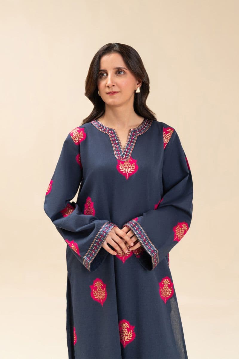 EMBROIDERED LUREX JACQUARD SHIRT (PRET) thumbnail