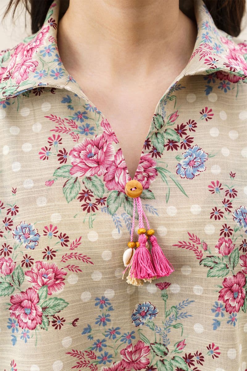 3 PIECE EMBROIDERED KHADDAR SUIT-AUTUMN BREEZE (UNSTITCHED) thumbnail