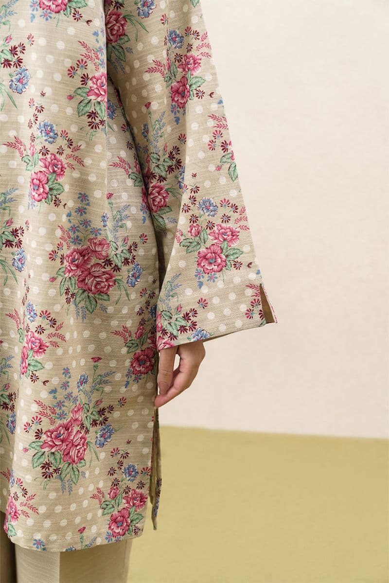 3 PIECE EMBROIDERED KHADDAR SUIT-AUTUMN BREEZE (UNSTITCHED) thumbnail