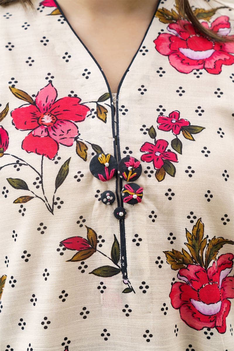 PRINTED SLUB KHADDAR SHIRT (PRET) thumbnail