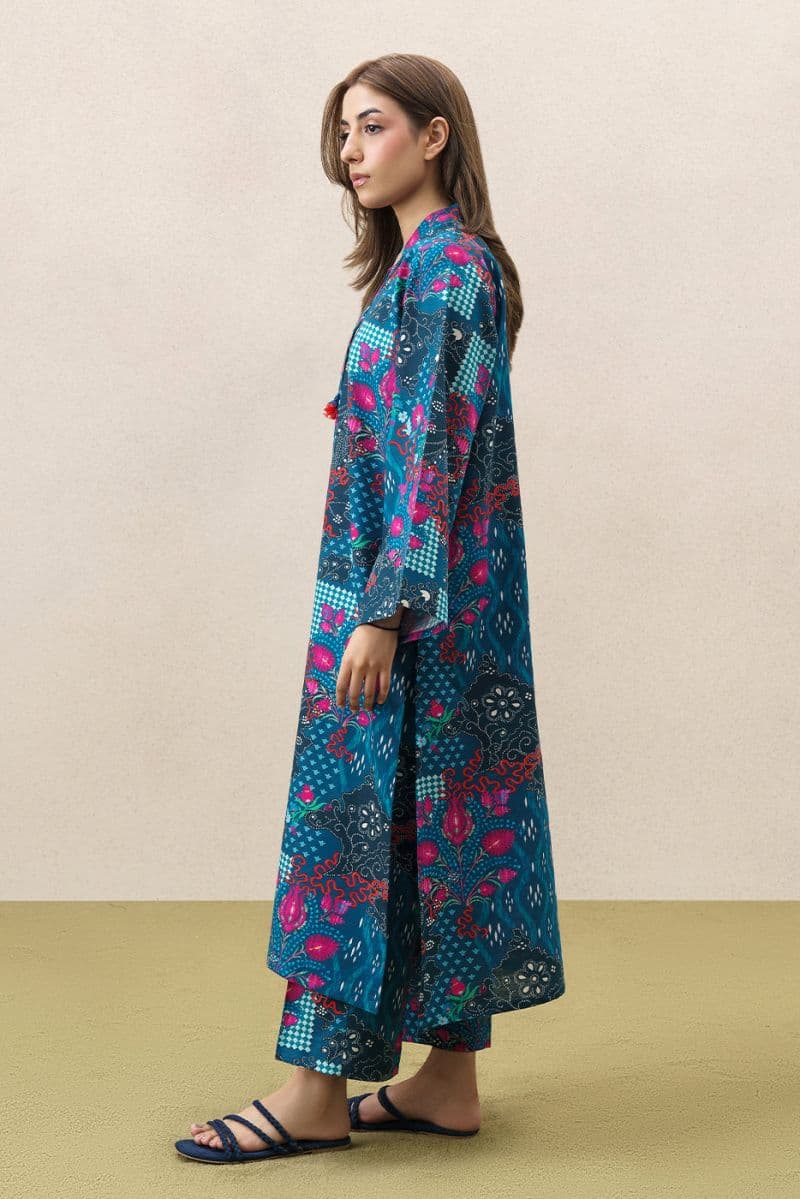 2 PIECE PRINTED SLUB KHADDAR SUIT (PRET) thumbnail