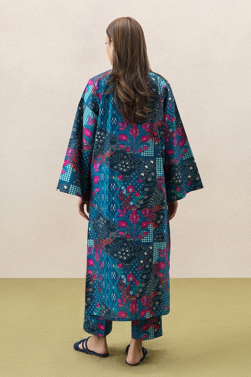 2 PIECE PRINTED SLUB KHADDAR SUIT (PRET) thumbnail