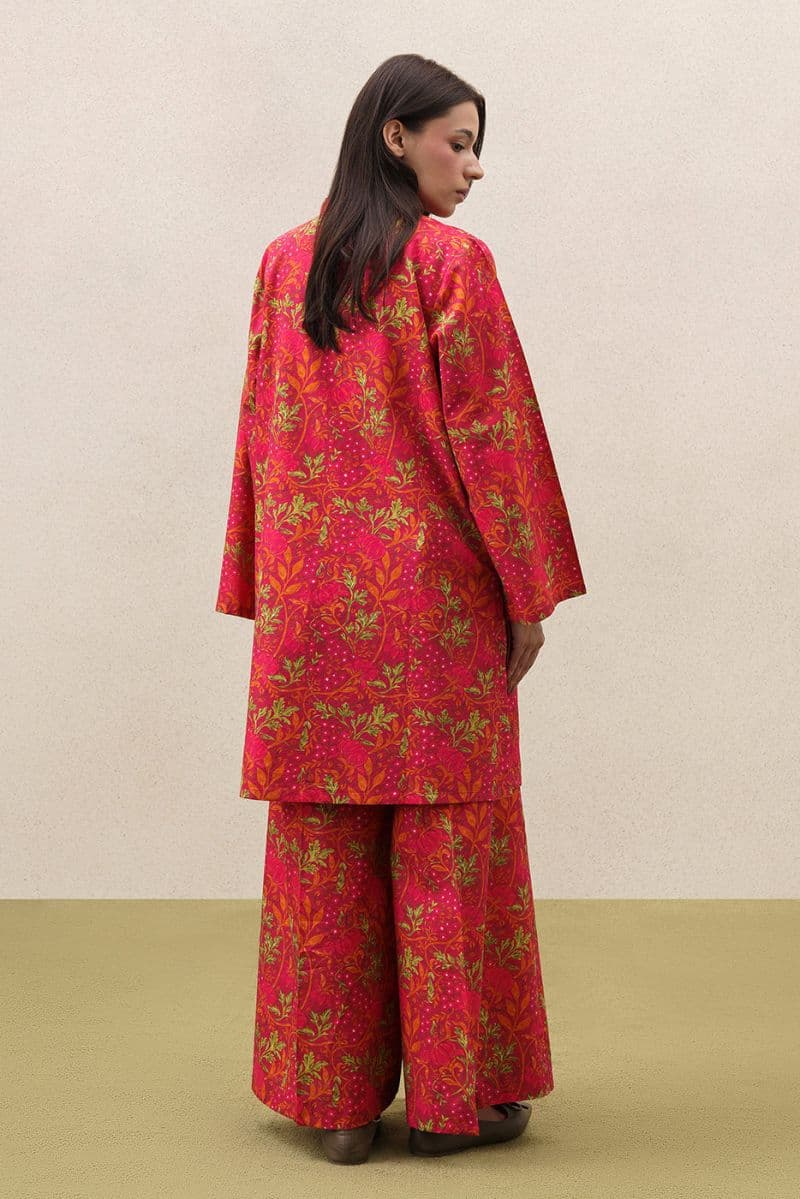 2 PIECE PRINTED SLUB KHADDAR SUIT (PRET) thumbnail