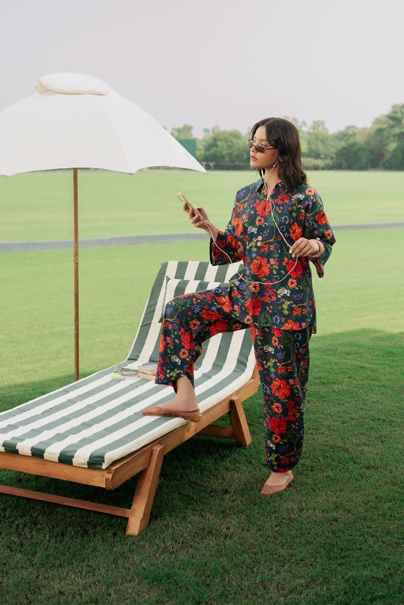 2 PIECE PRINTED CAMBRIC SUIT (PRET) thumbnail
