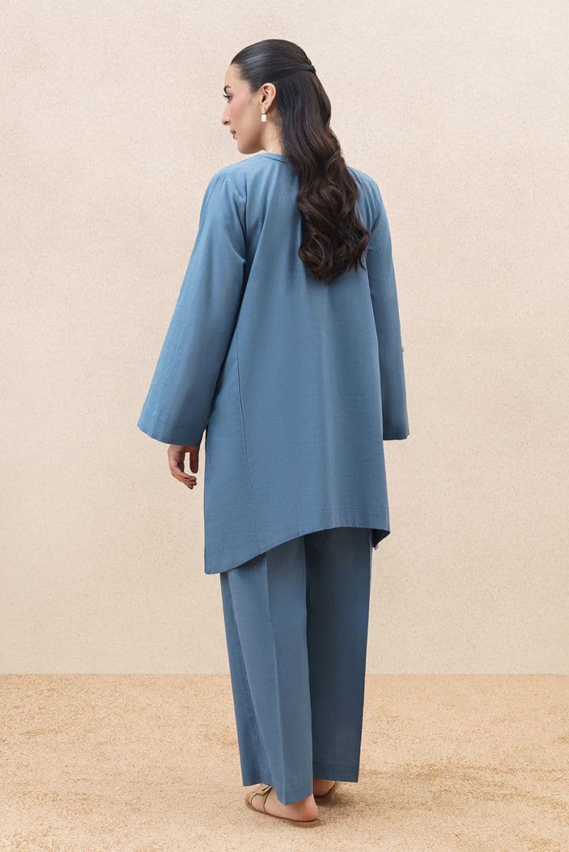 2 PIECE SOLID YARN DYED SUIT (PRET) thumbnail