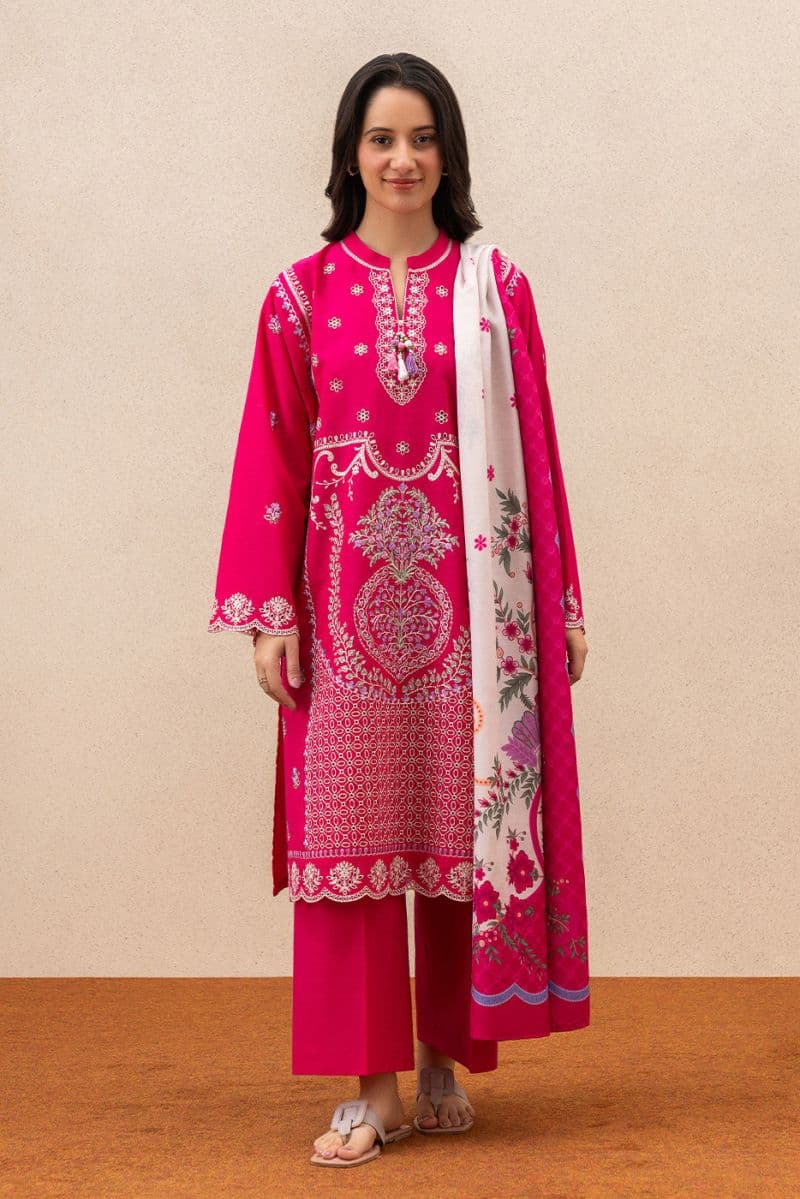 2 PIECE EMBROIDERED TWO WAY SLUB SUIT (HIGH CASUAL) thumbnail