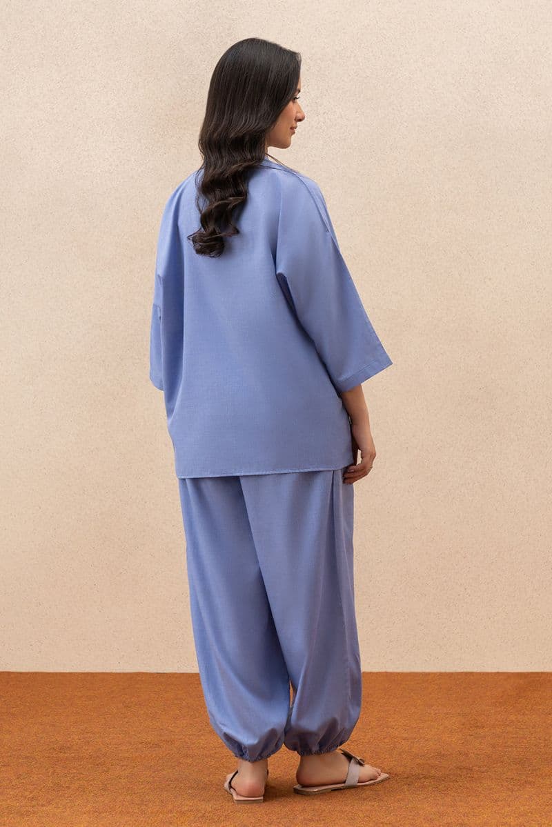 2 PIECE SOLID YARN DYED SUIT (PRET) thumbnail