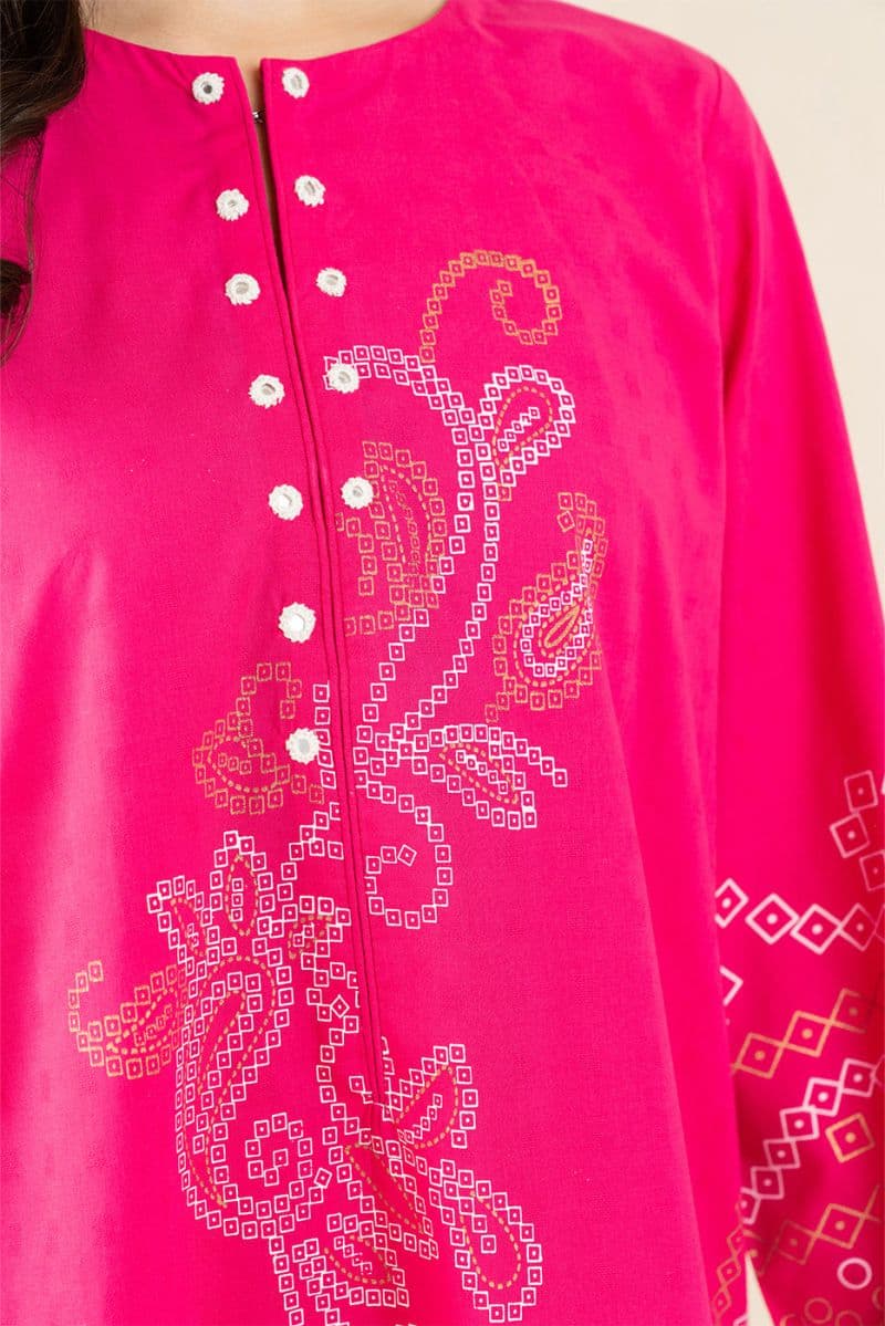 2 PIECE EMBROIDERED DOBBY SUIT (PRET) thumbnail