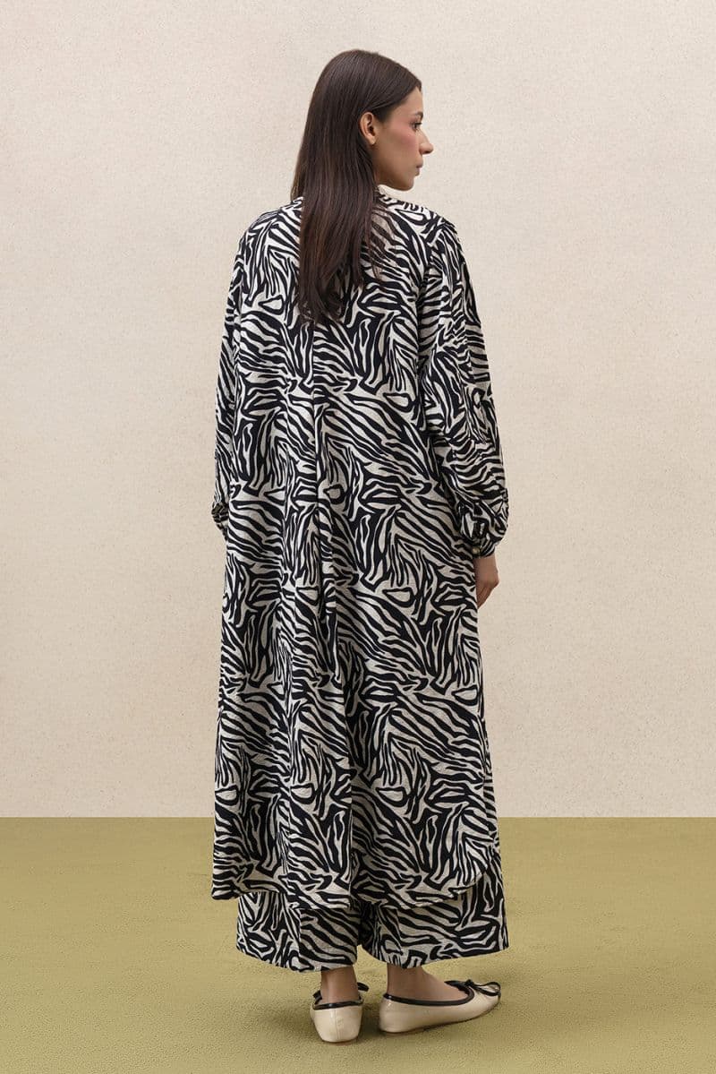 2 Piece Printed Textured Jacquard Suit Pret thumbnail