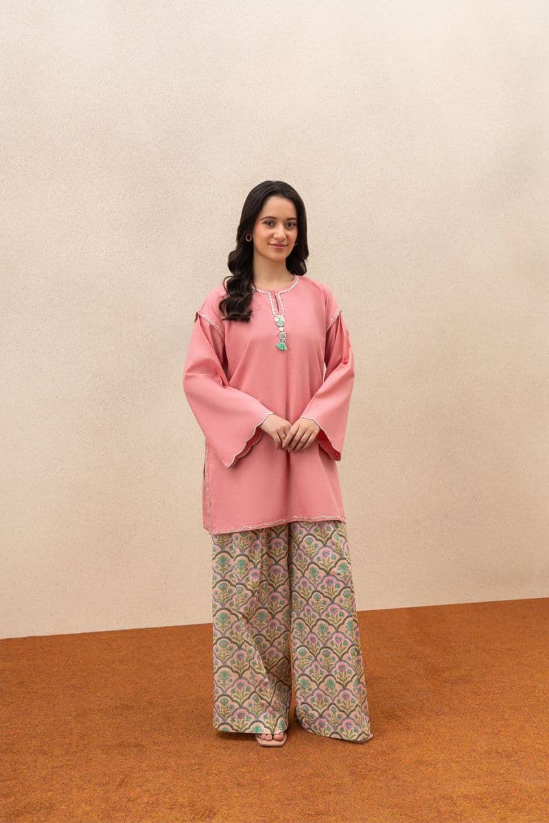 2 Piece Solid Slub Lawn Suit Pret thumbnail