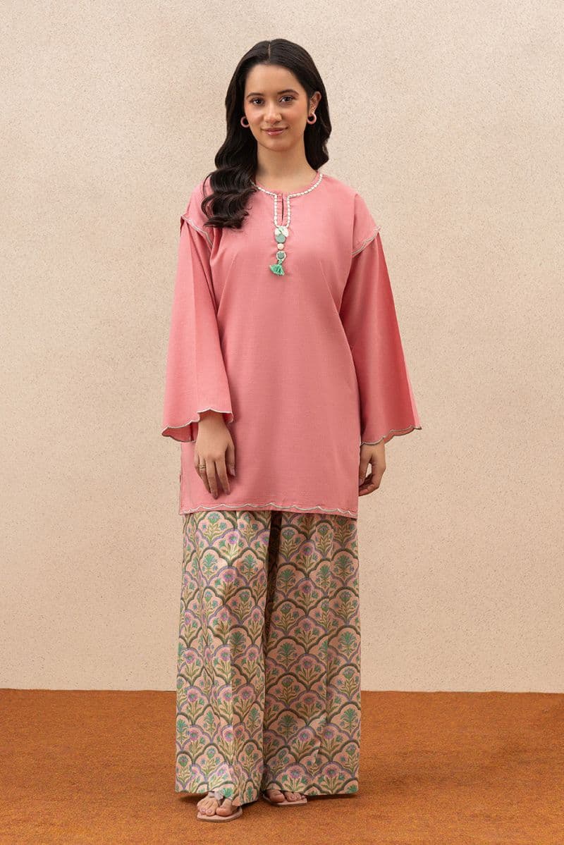 2 Piece Solid Slub Lawn Suit Pret thumbnail