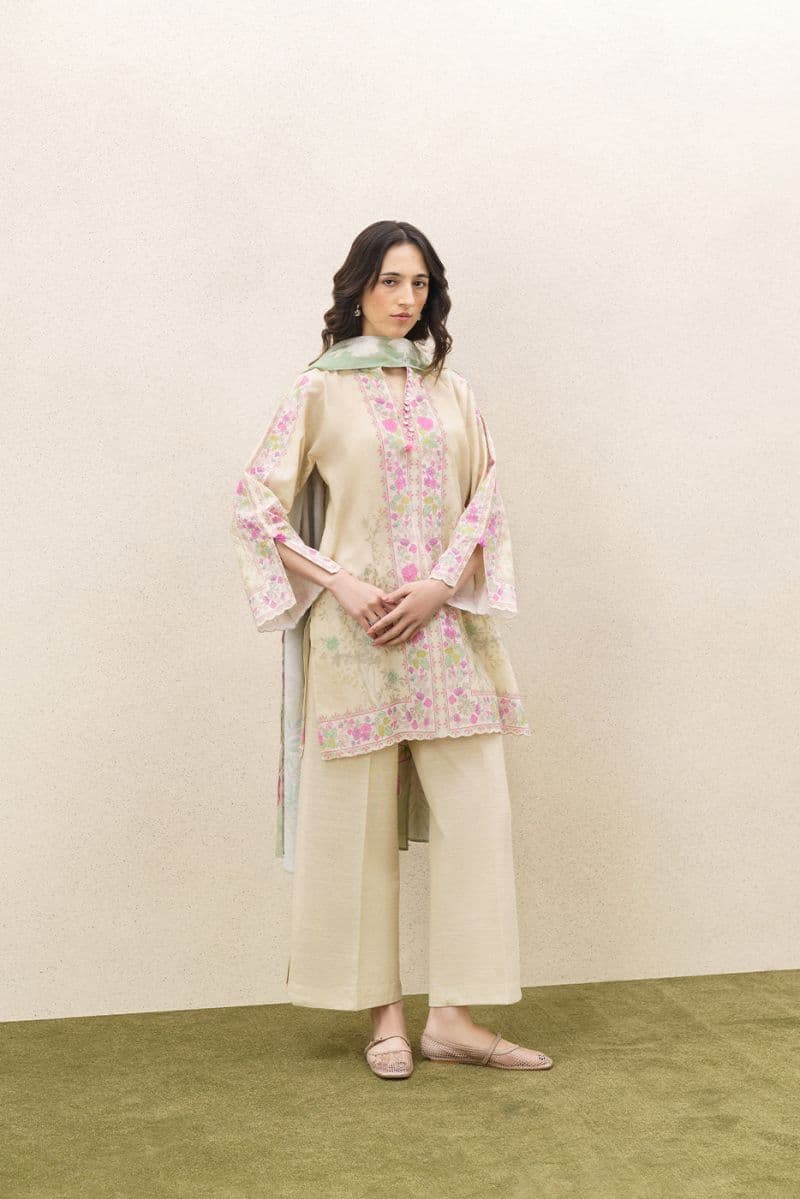 3 Piece Printed Khaddar Suit - Serence Chintz Unstitched thumbnail
