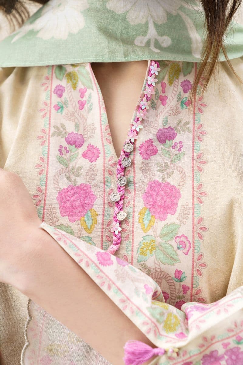 3 Piece Printed Khaddar Suit - Serence Chintz Unstitched thumbnail