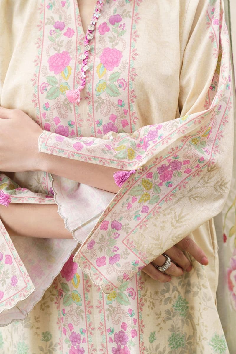 3 Piece Printed Khaddar Suit - Serence Chintz Unstitched thumbnail