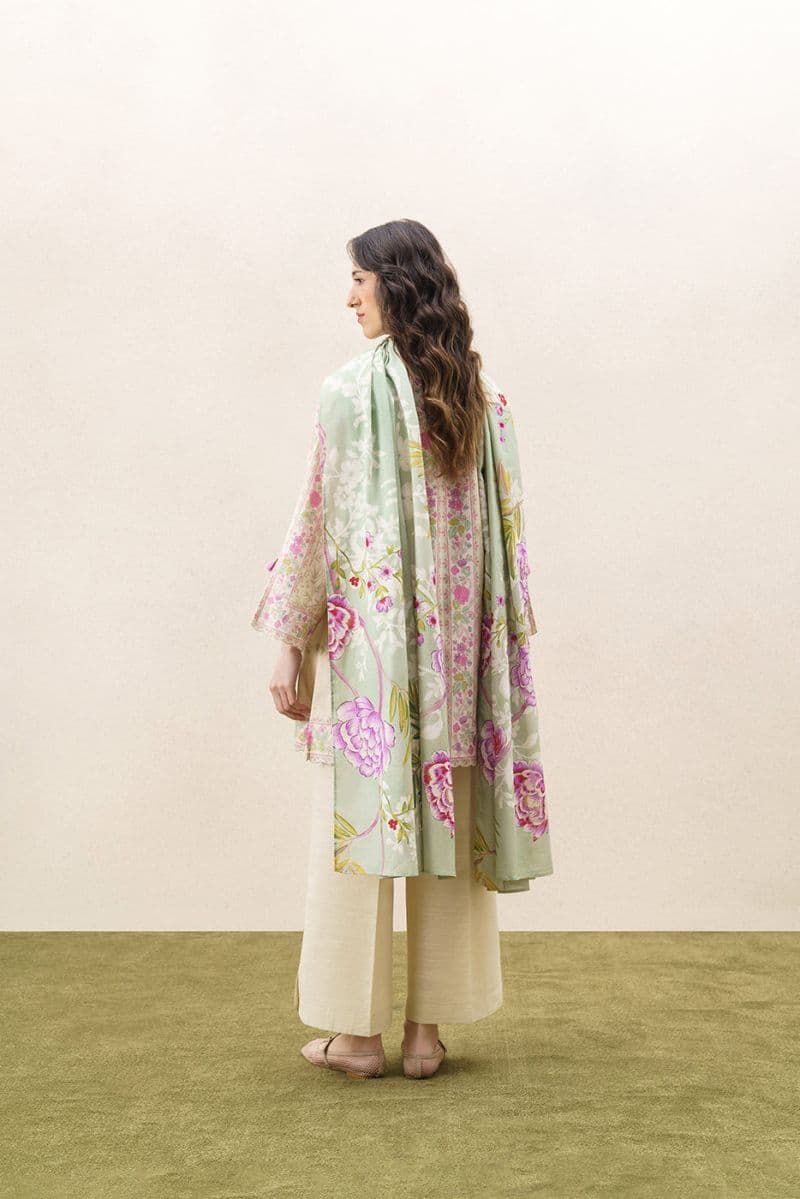 3 Piece Printed Khaddar Suit - Serence Chintz Unstitched thumbnail