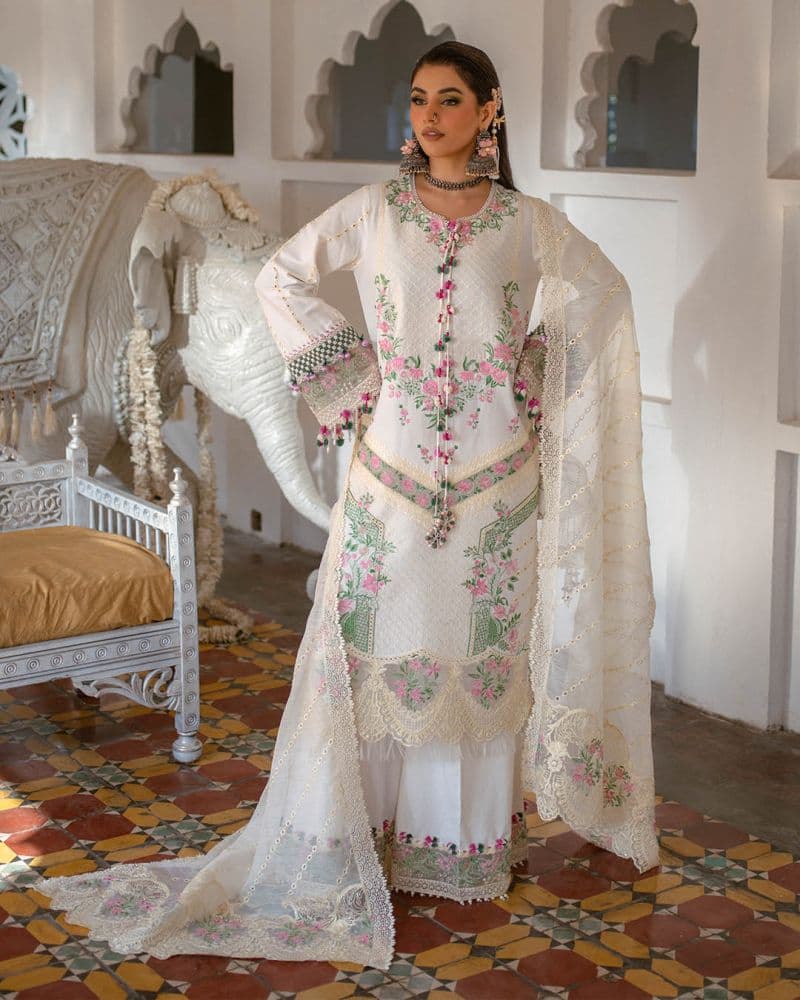 Embroidered Lawn Unstitched Suit thumbnail