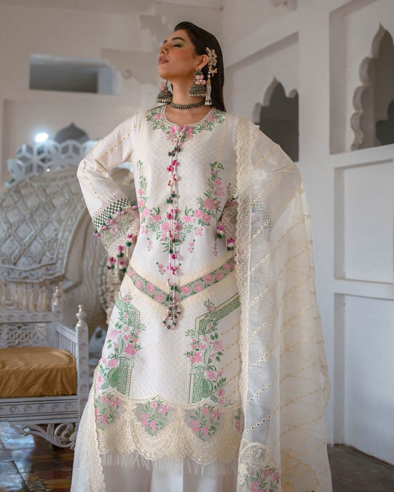 Embroidered Lawn Unstitched Suit thumbnail