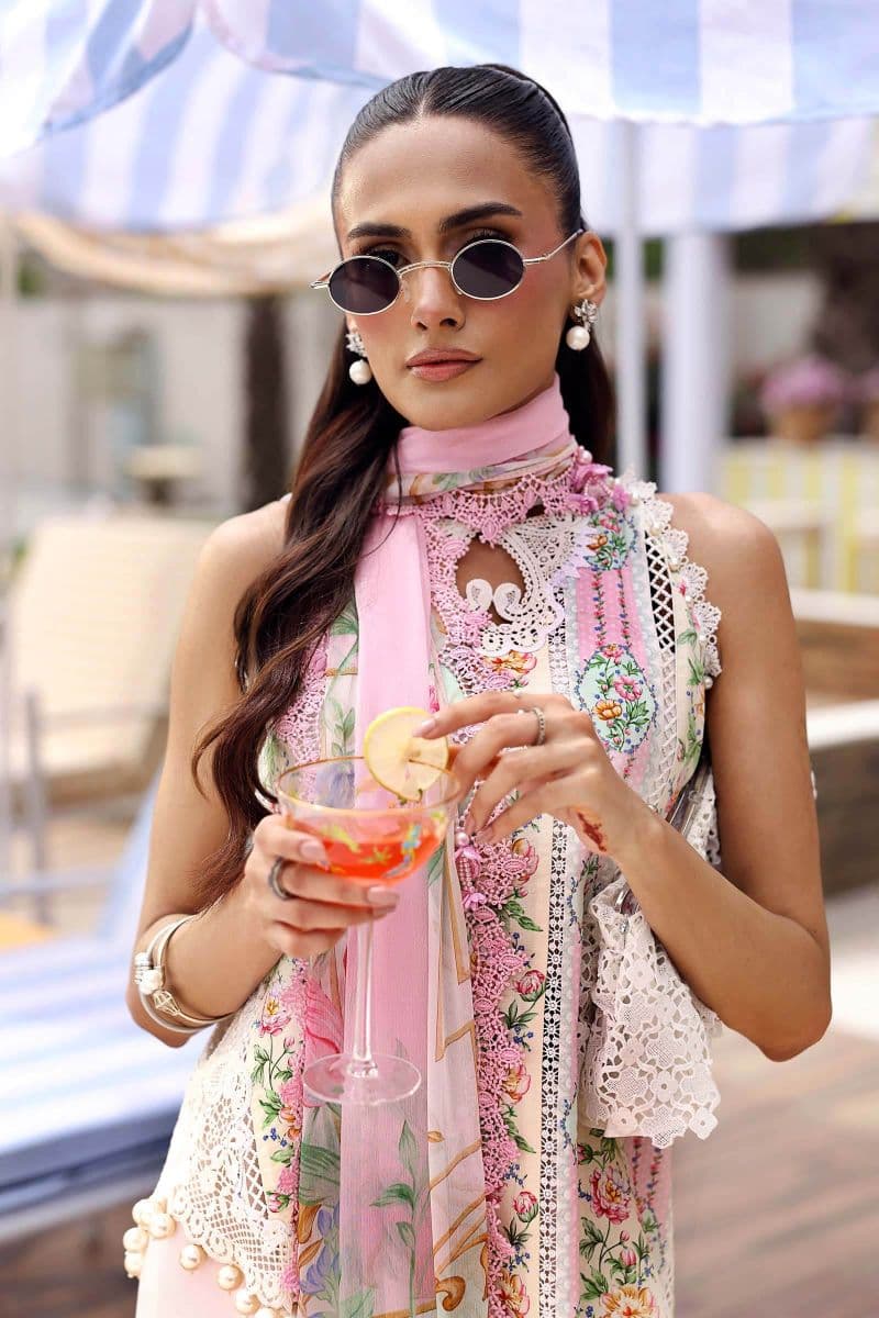 3 Piece Unstitched Embroidered Lawn Suit thumbnail