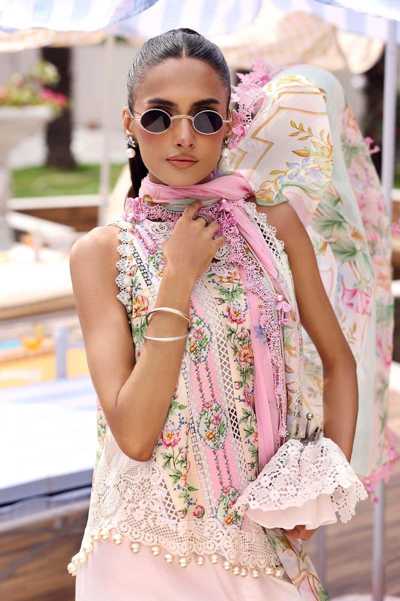 3 Piece Unstitched Embroidered Lawn Suit thumbnail