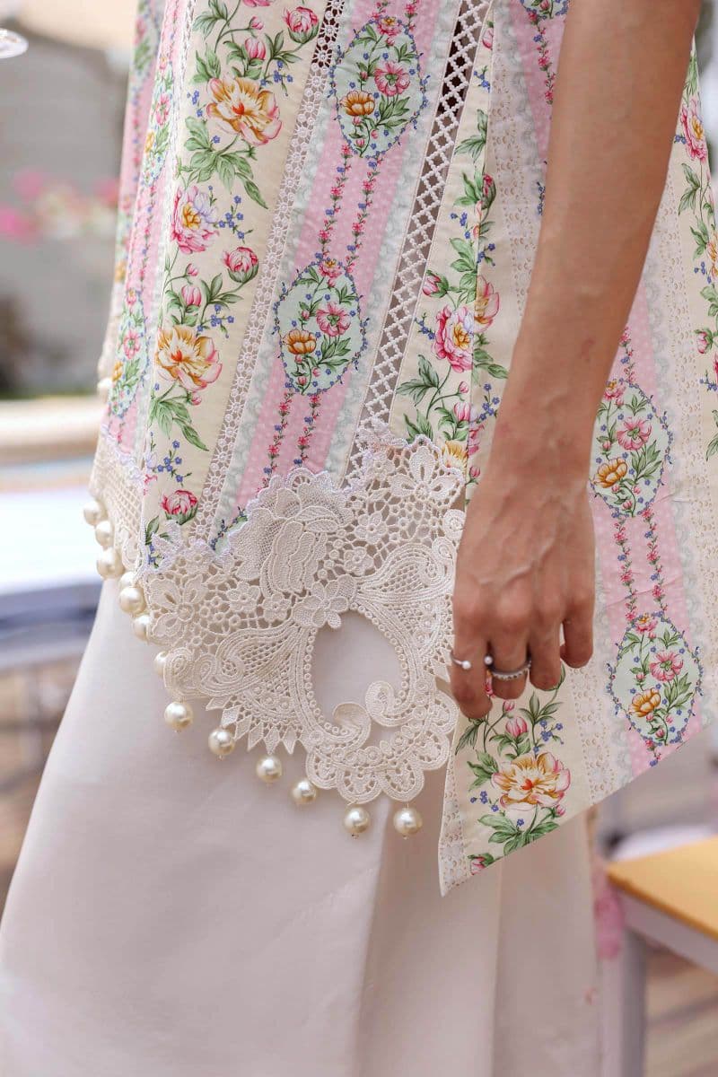 3 Piece Unstitched Embroidered Lawn Suit thumbnail