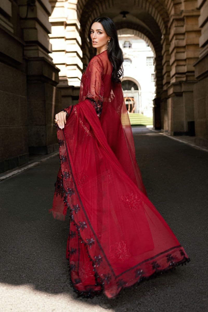 3 Piece Unstitched Embroidered Organza Suit thumbnail