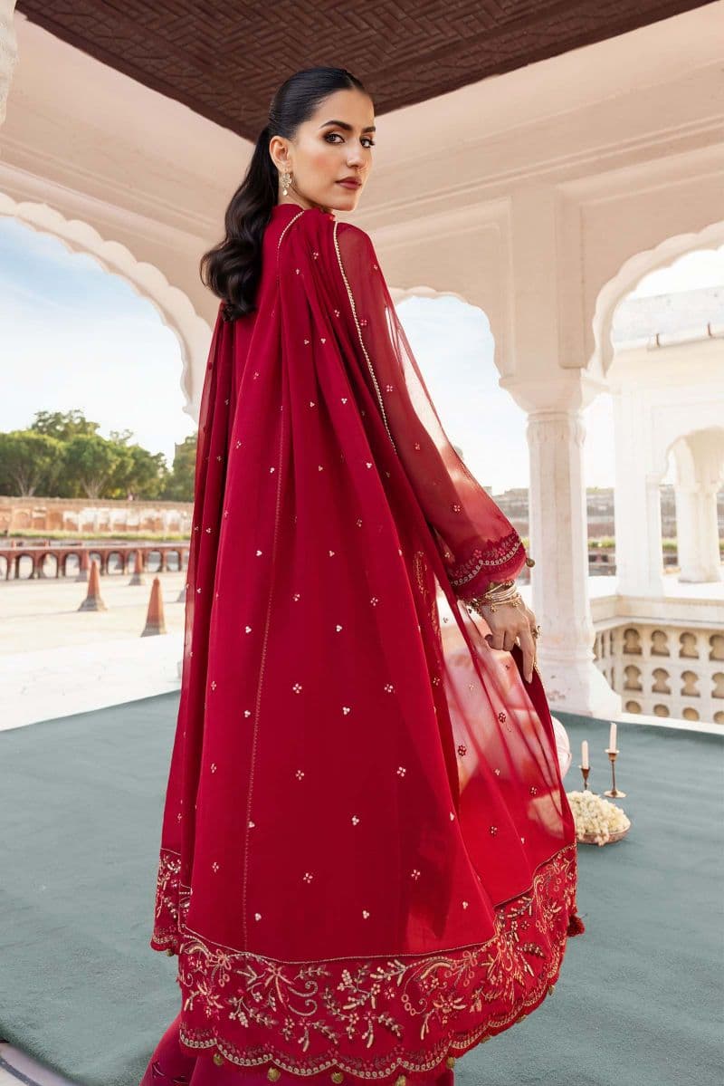 3 Pc Unstitched Embroidered Chiffon Suit thumbnail