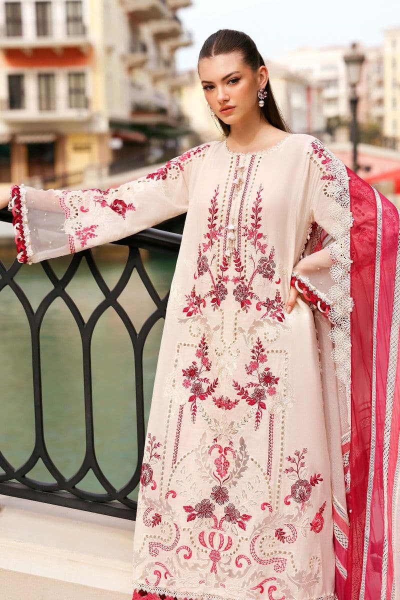 3 Piece Unstitched Embroidered Jacquard Lawn Suit thumbnail
