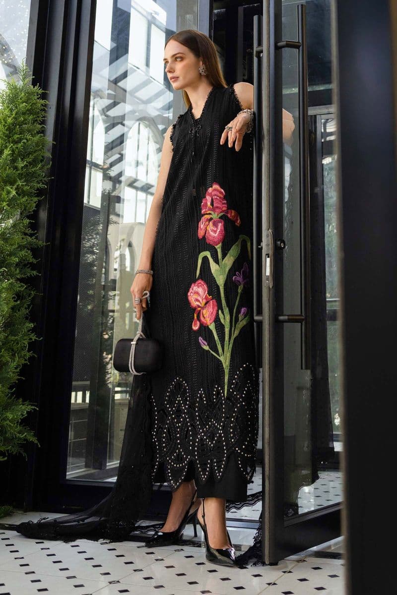 3 Piece Unstitched Embroidered Lawn Suit thumbnail
