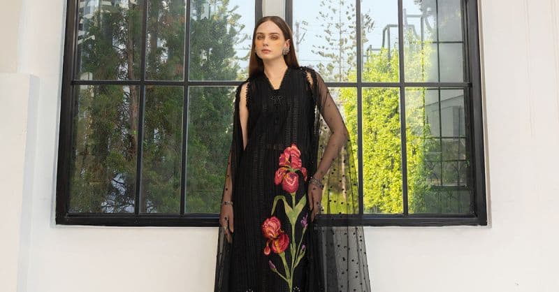 3 Piece Unstitched Embroidered Lawn Suit thumbnail
