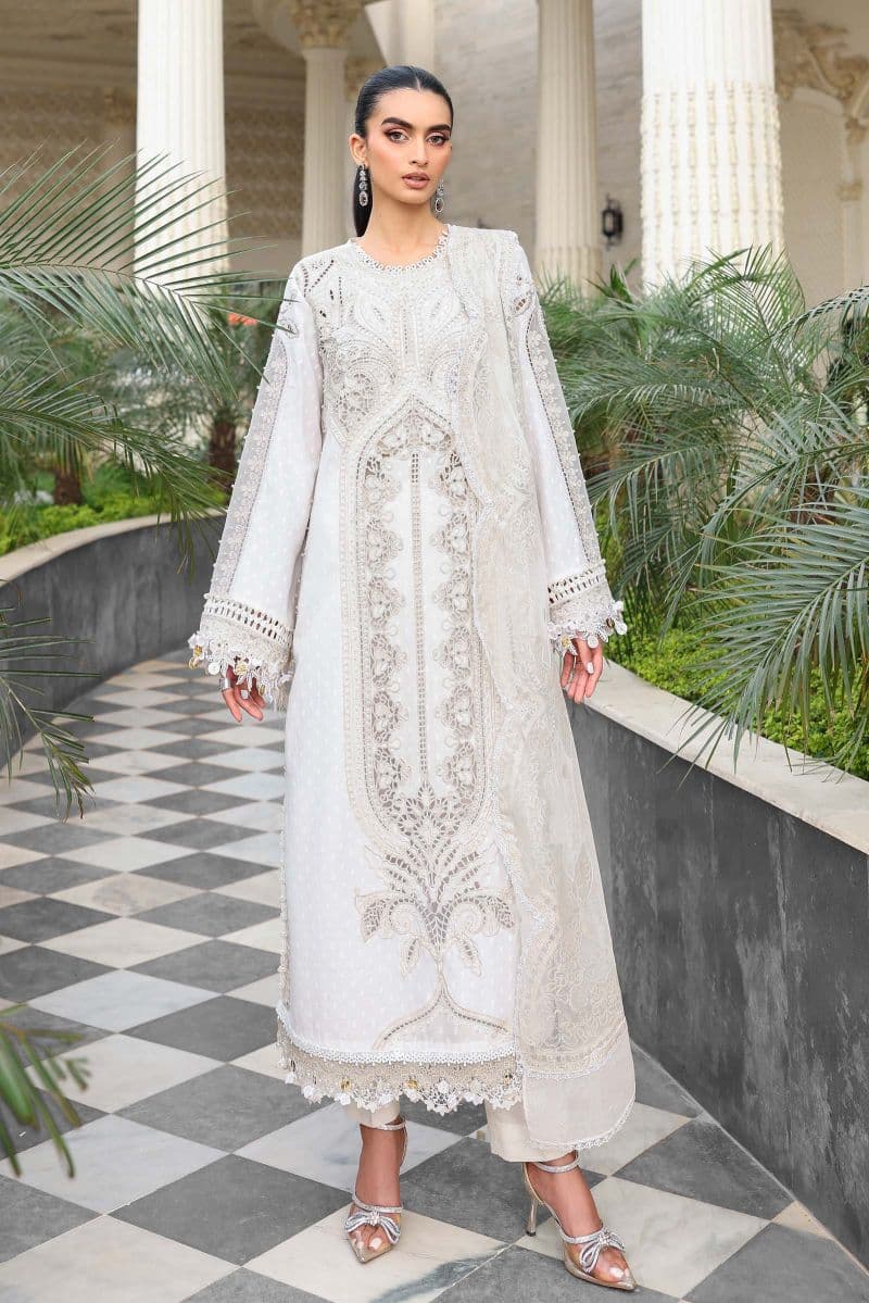 3 Piece Unstitched Embroidered Jacquard Lawn Suit thumbnail