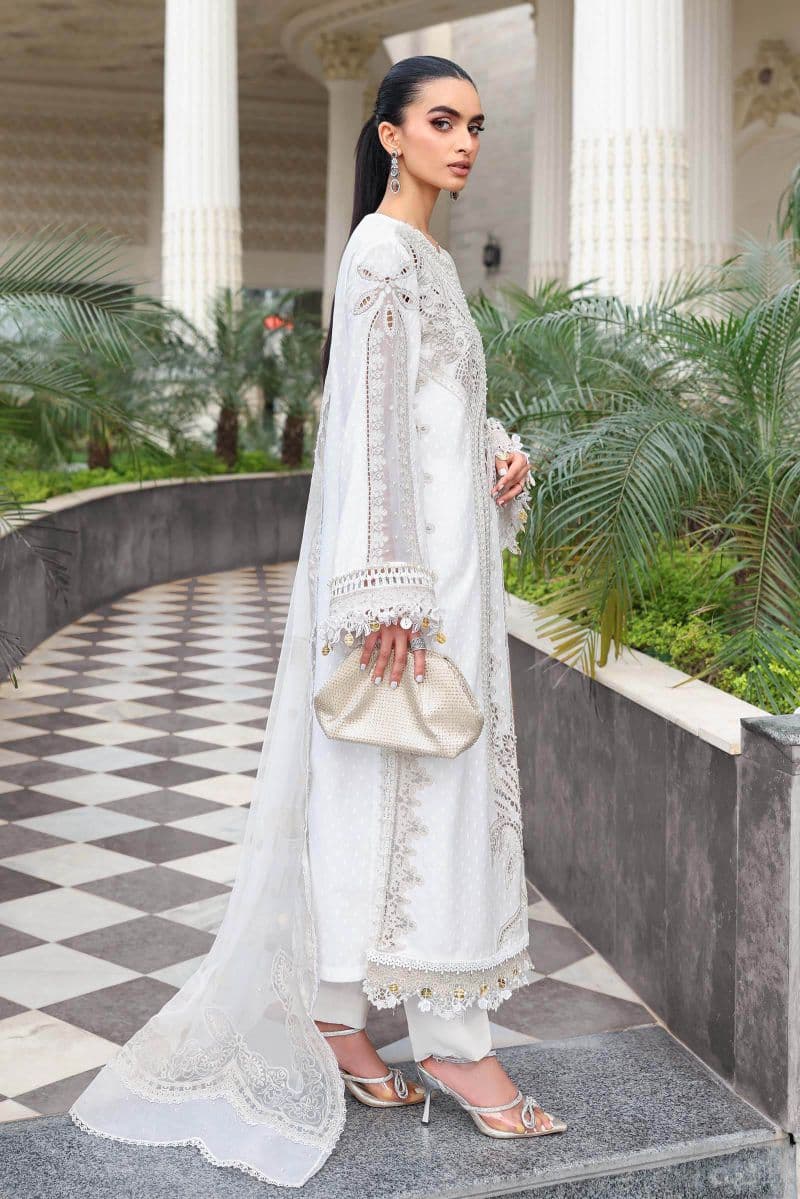 3 Piece Unstitched Embroidered Jacquard Lawn Suit thumbnail
