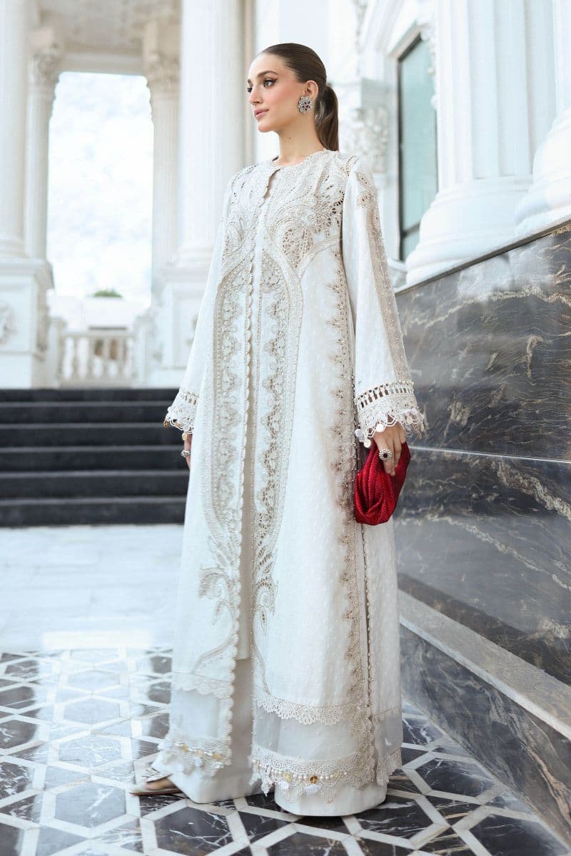 3 Piece Unstitched Embroidered Jacquard Lawn Suit thumbnail