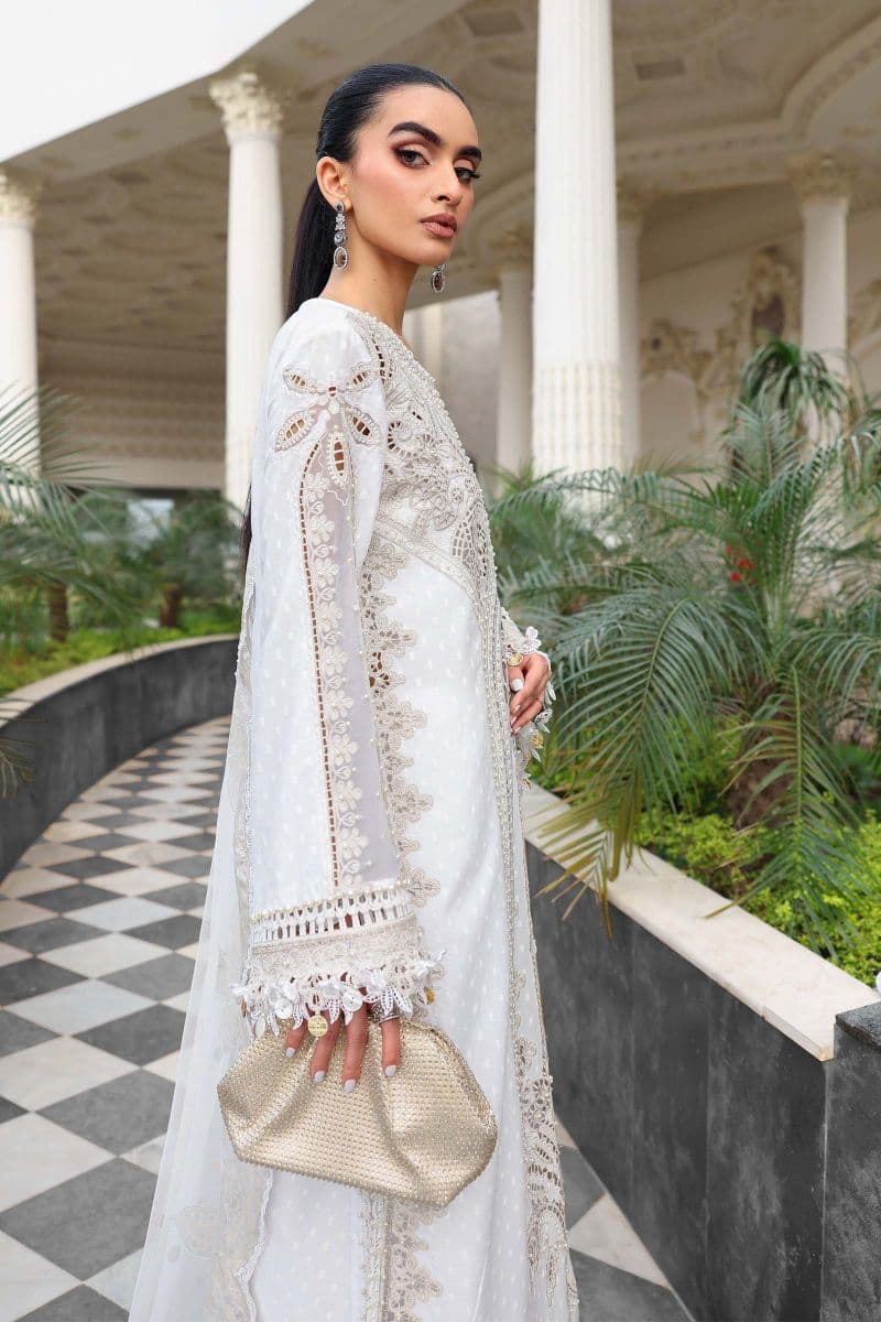 3 Piece Unstitched Embroidered Jacquard Lawn Suit thumbnail