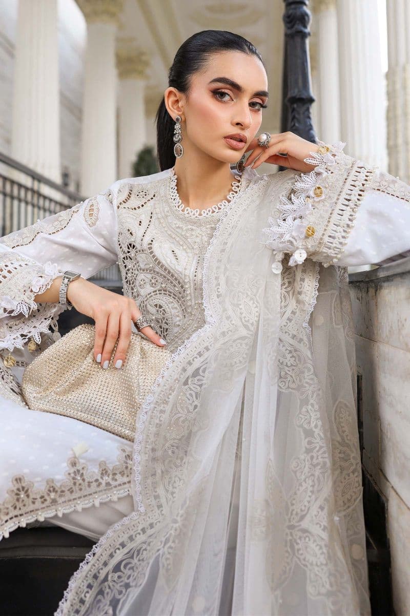 3 Piece Unstitched Embroidered Jacquard Lawn Suit thumbnail