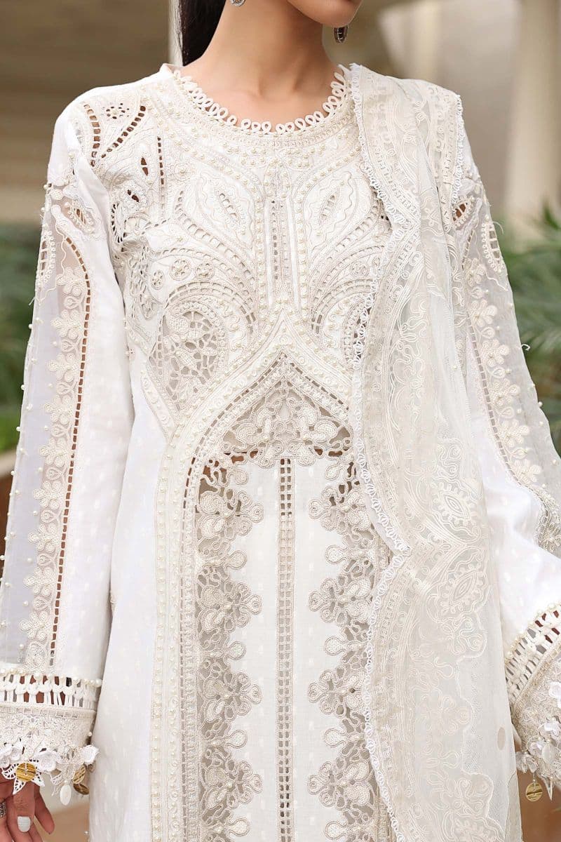 3 Piece Unstitched Embroidered Jacquard Lawn Suit thumbnail