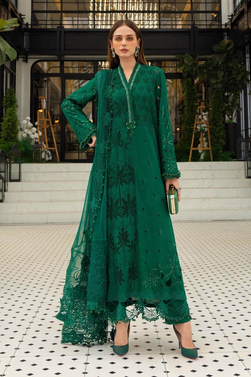 3 Piece Unstitched Embroidered Lawn Suit thumbnail
