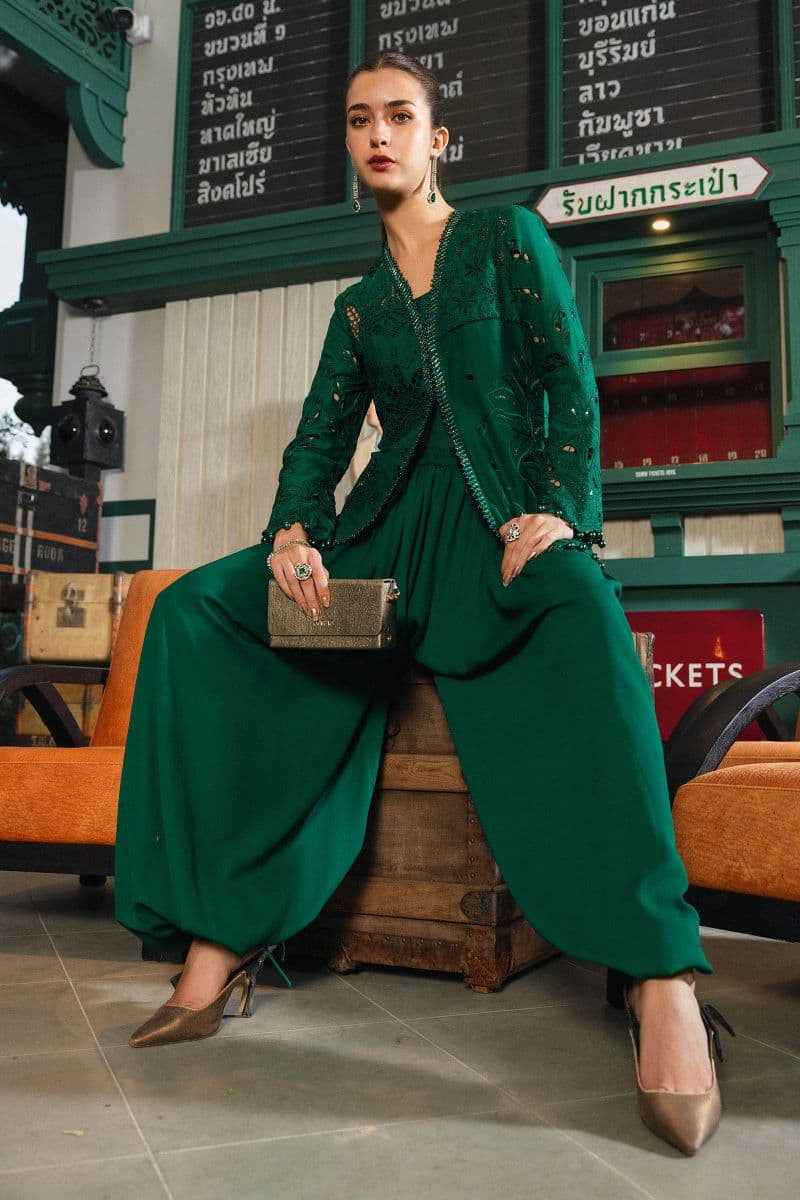 3 Piece Unstitched Embroidered Lawn Suit thumbnail