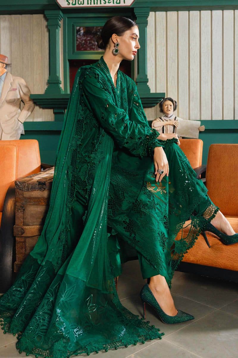 3 Piece Unstitched Embroidered Lawn Suit thumbnail