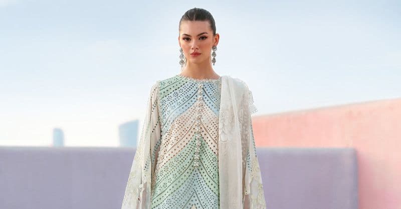 3 Piece Unstitched Embroidered Lawn Suit thumbnail