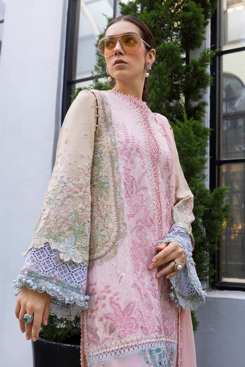 3 Piece Unstitched Embroidered Lawn Suit thumbnail