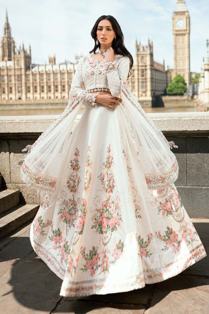 3 Piece Unstitched Embroidered Raw Silk Suit thumbnail